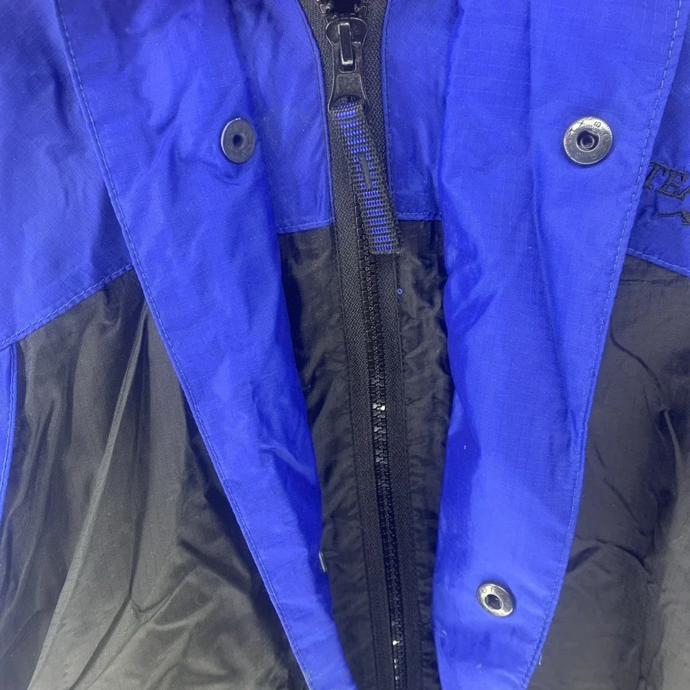 Stearns Dry Wear Water Proof Fishing Jacket Boating Cinch Waist BlueBlack Medium